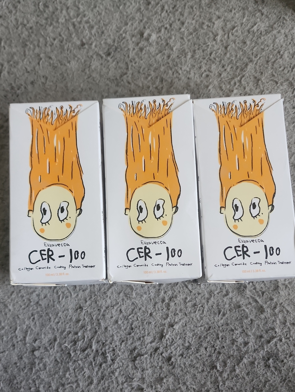 3 new CER-100 Protein Hair Treatment - Orange